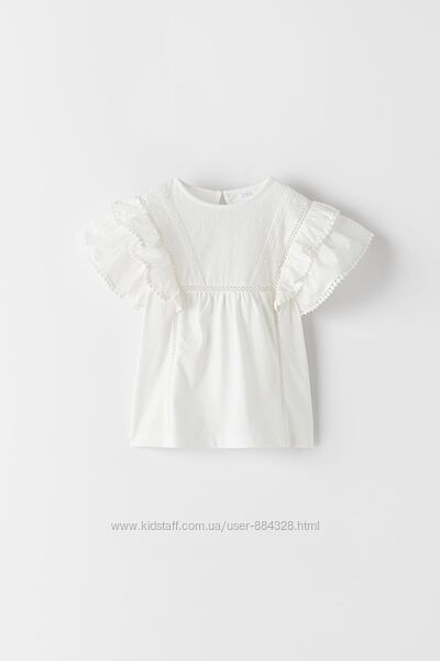 Zara Іспанія гарна бавовняна блузка в ідеальному стані на 10-11 років