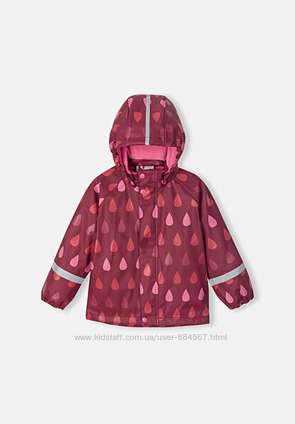 Детская куртка дождевик для девочки Reima Koski. Размеры 86 - 128.