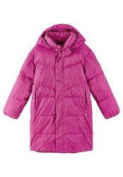 Зимняя удлиненная куртка пальто для девочки Reima. Размеры 104 - 164.