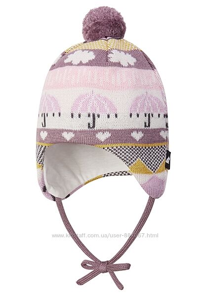 Зимняя шапка-бини для девочки Reima Moomin Yngst. Размеры 36-50.
