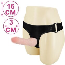 Страпон киберкожа фаллоимитатор на поясе для женщин strap-on Baile Ultra Passionate 16 см