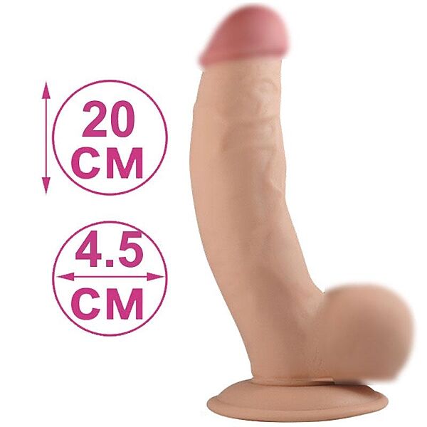 Фалоимитатор Реалистичный, Изогнутый фалос, Дилдо на присоске, Faloimitator LoveToy