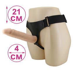 Страпон съёмный фаллоимитатор 21 см со стержнем киберкожа Strap-on Ultra Passionate Harness