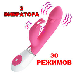 Двойной вибратор для женщин Кролик вибратор для клитора Женский силиконовый вибратор фаллоимитатор