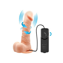 Вибратор с вращением и присоской Vibrator Rotator Mark