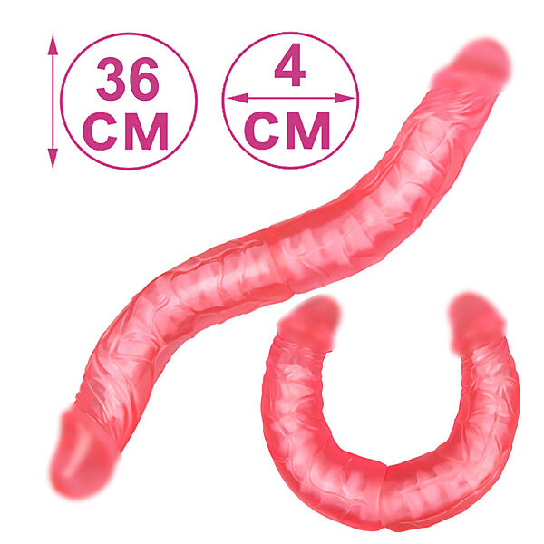 Фаллоимитатор двойной гнущийся универсальный Dildo Double Dong