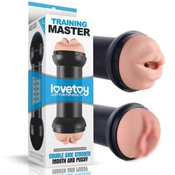 Мастурбатор для мужчин двойной вагина и рот реалистичный LoveToy Double Side Stroker Mouth and Pussy