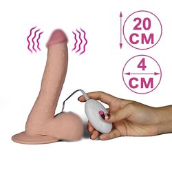 Вибратор для вагины Реалистичный на Присоске Унисекс Vibrator из киберкожи