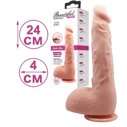 Фаллоимитатор реалистик на присоске Beautiful Jason Dildo 24 см телесного цвета