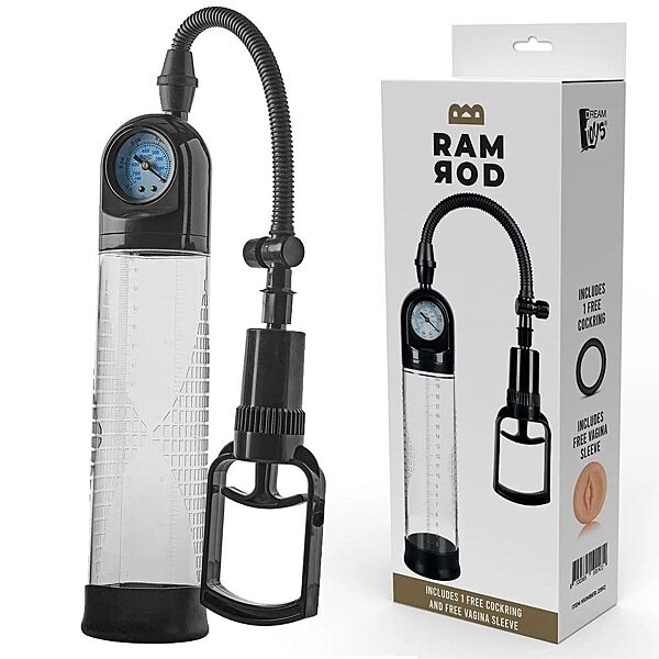 Вакуумная помпа для члена помпа для увеличения размера пениса Dream Toys RAMROD DELUXE PENIS PUMP