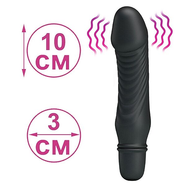 Вибратор для G точки 10 см черного цвета Вибратор-массажер для точки G Spot Vibrator