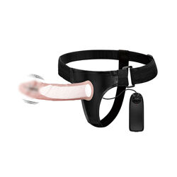 Полый страпон для мужчин с вибратором в головке Baile