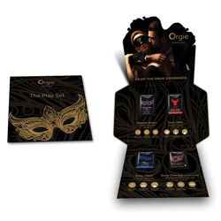Тестовый набор Orgie 4 продукта The Playset жидкий вибрацион, пролонгатор, клиторальные капли, массажное масло