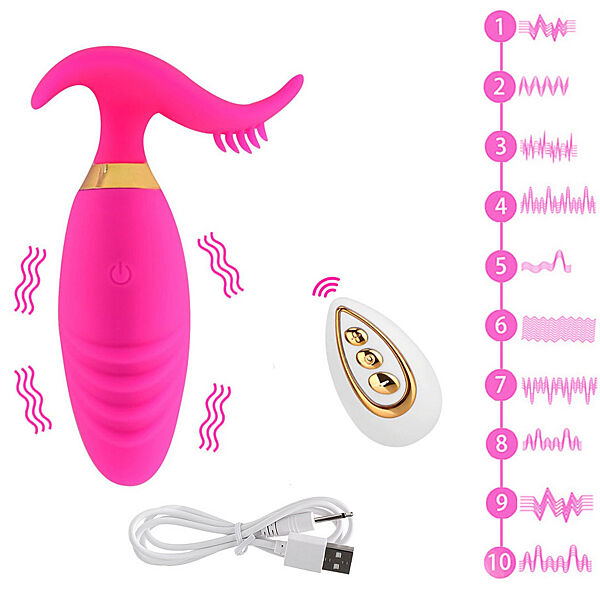 Виброяйцо с пультом для вагинальной и клиторальной стимуляции Pretty Fun Delight