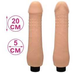 Вибратор для женщин реалистичный Фалоимитатор с регулируемой интенсивностью вибрации Big Vibrator