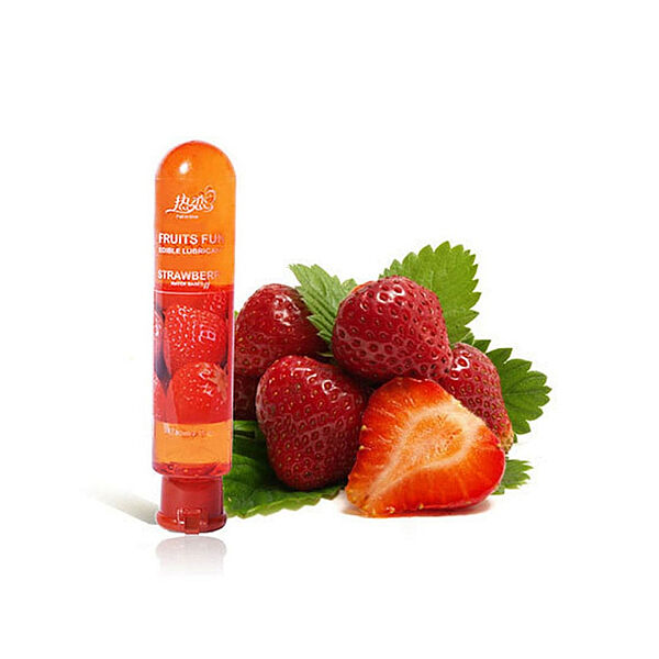 Вкусовой лубрикант на Водной Основе со Вкусом Клубники 80 мл Оральные смазки