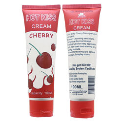 Смазка для орального секса на водной основе HOT KISS 100 мл Лубрикант съедобный со вкусом вишни