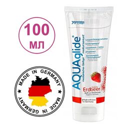 Смазки для орального секса на водной основе лубрикант со вкусом клубники AQUAglide Erdbeer 100 мл