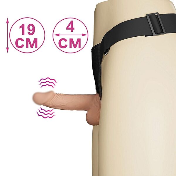 Страпон мужской с вибрацией Vibration Strap On 16 см ширина 4 см