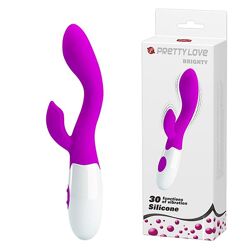 Интимная игрушка вибратор с дополнительной стимуляцией клитора Vibrator Rabbit