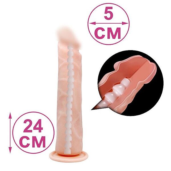 Фаллоимитатор на присоске киберкожа dildo beautiful burgess со стержнем