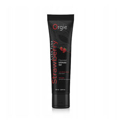 Интимный съедобный гель смазка клубничный Orgie Lube Tube Strawberry Flavored