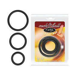Набор эрекционных колец 3 шт продление полового акта Cock And Ball Rings