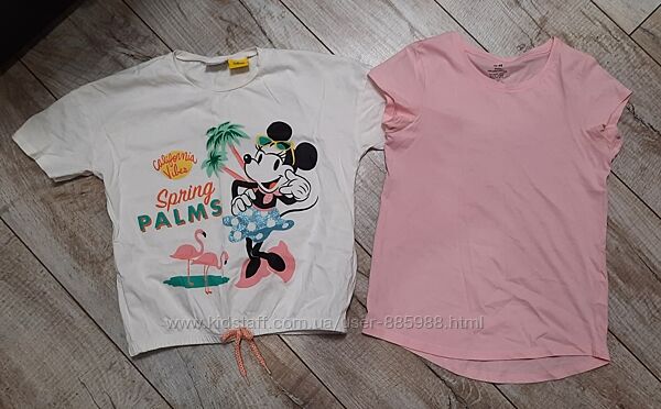 Две фирменные футболки, LC Waikiki и H&M, комплектом