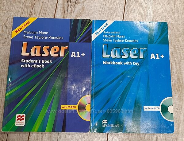 Laser А1 цена за 2 книги. В комплекте Students book и Workbook