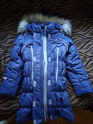 Куртка пальто холодная весна-осень евро зима 134-140-146