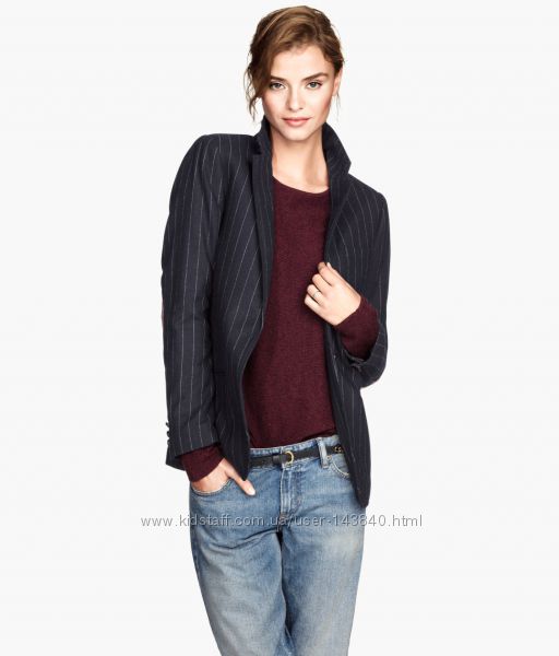 Трендовый льняной пиджак, блейзер от H&M, 40  размер, сток 
