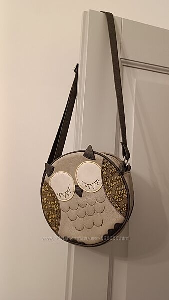 кругла сумка сова для креативних 
