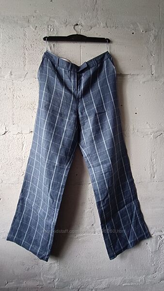 лляні широкі штани 