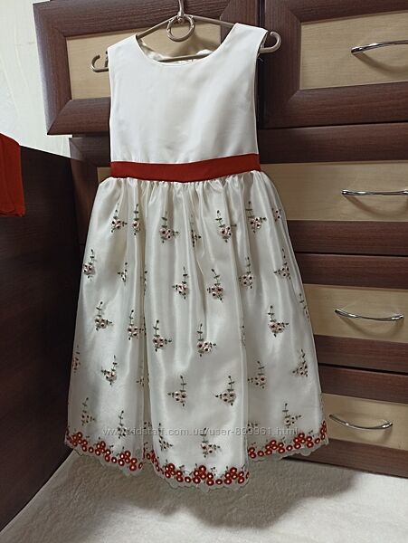 Святкова сукня з болеро для дівчинки зростом 110-116