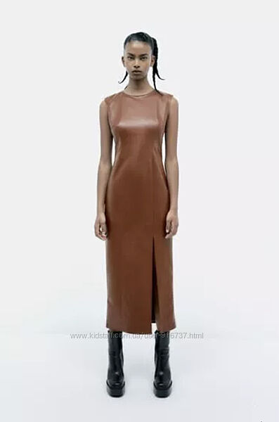 Шикарна шкіряна сукня ZARA оригінал М