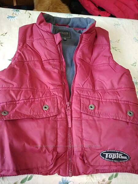 Стеганая жилетка рост 128см7-8лет