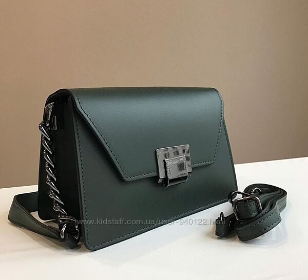 Итальянская женская сумка кросс боди на широком ремне сумочка клатч Италия