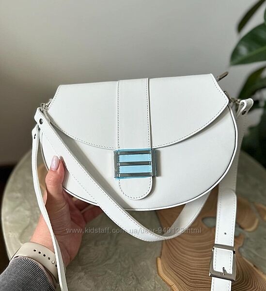 сумка через плечо женская кожа кросс-боди Итальянская гладкая натуральная