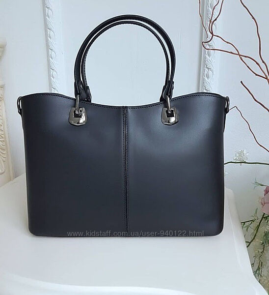 сумка женская кожаная тоут шоппер классическая Италия модні жіночі сумки 