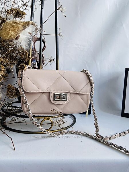 женская кожаная Итальянская сумка клатч через плечо реплка шанель кроссбоди