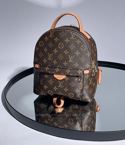 рюкзак брендовый луи витон женский Louis Vuitton коричневый моннограм