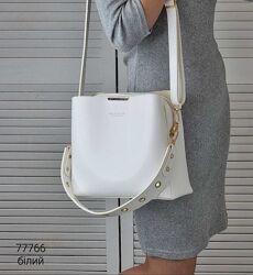 сумка кросс-боди с широким ремнем модна сумочка через плече 
