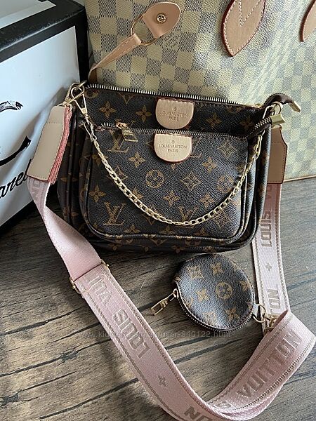 сумка через плечо луи виттон кроссбди текстильний ремень Louis Vuitton