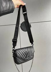 маленькая черная сумка Louis Vuitton LV сумка луи витон женская кроссбоди 