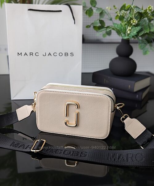 Сумка с широким ремнем через плечо кроссбоді клатч Marc Jacobs black 