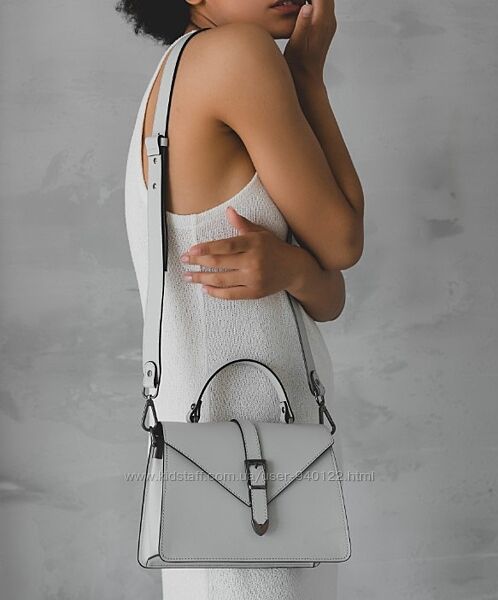 сумка через плече шкіряна Італійська жіноча кроссбоді з гладкої шкіри модна