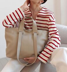 Містка сумка шкіряна жіноча Італія шоппер на плече в натуральній шкірі 