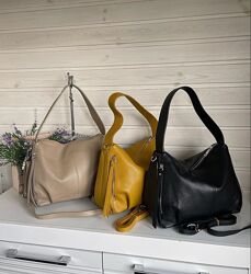 Итальянская сумка кожаная женская среднего размера тоут сумки кожаные