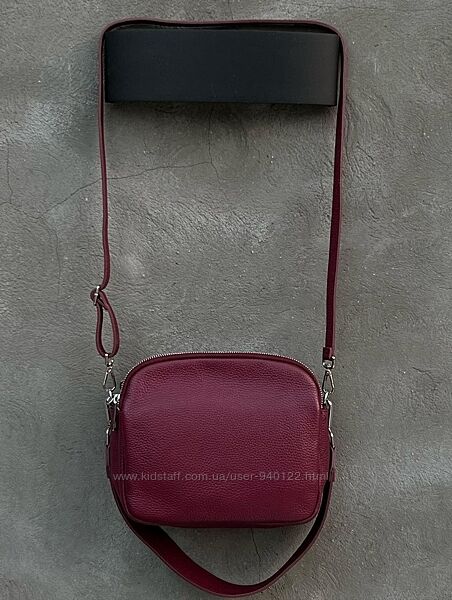сумка маленькая кожаная через плечо Италия кроссбоди в натуральной коже 