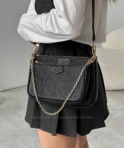 Модна сумка з широким ременем Луі віттон сумочка через плече LV Multi Logo 